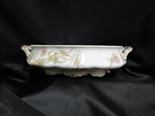 Haviland Schleiger 664C, Yellow & Pink Flowers: Oval Serving Bowl, No Lid, As Is