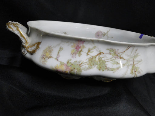 Haviland Schleiger 664C, Yellow & Pink Flowers: Oval Serving Bowl, No Lid, As Is