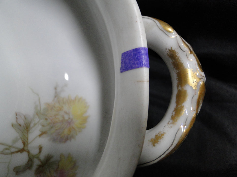 Haviland Schleiger 664C, Yellow & Pink Flowers: Oval Serving Bowl, No Lid, As Is