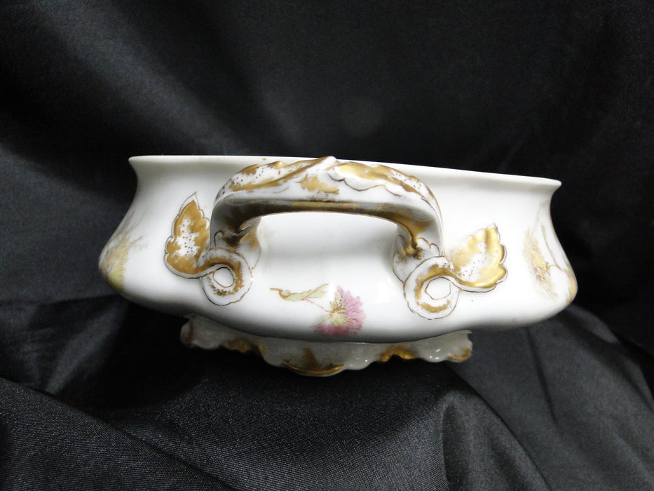 Haviland Schleiger 664C, Yellow & Pink Flowers: Oval Serving Bowl, No Lid, As Is