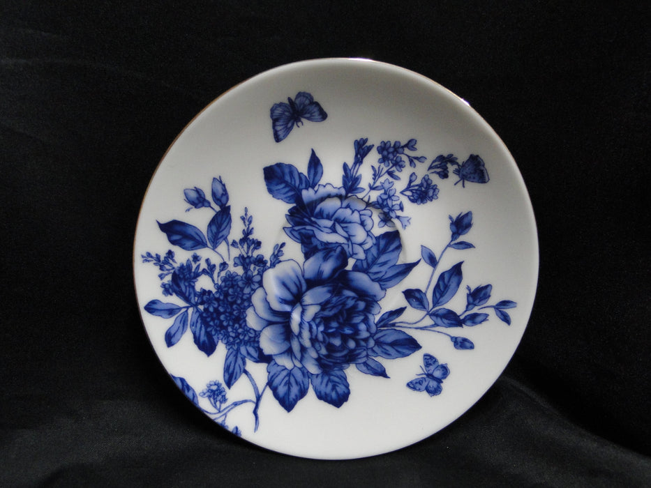 Grace's Teaware Blue Florals on White: Cup & Saucer Set (s), 3 1/4" Tall