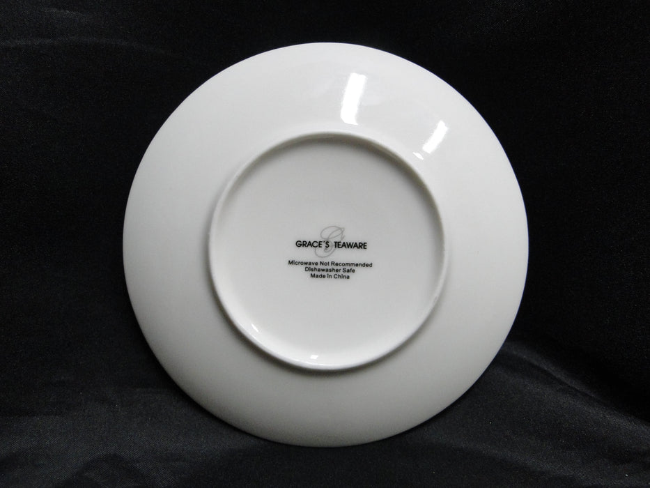 Grace's Teaware Blue Florals on White: Cup & Saucer Set (s), 3 1/4" Tall