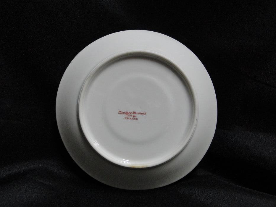 Haviland (Limoges) Schleiger 324B, Smooth, Pink Roses: 5 1/2" Saucer Only