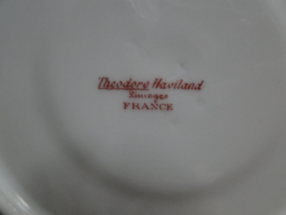 Haviland (Limoges) Schleiger 324B, Smooth, Pink Roses: 5 1/2" Saucer Only