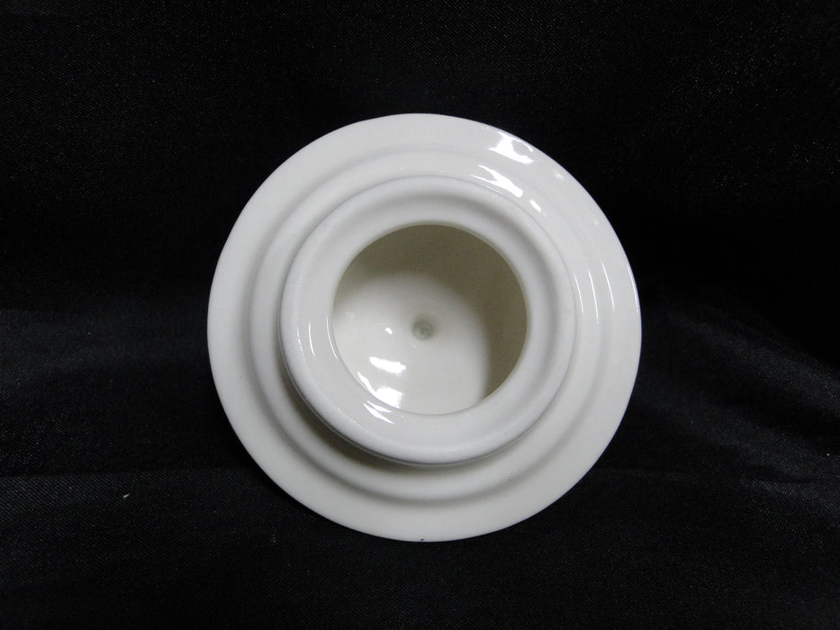 Grace's Teaware Blue Florals on White: Sugar Bowl & Lid, 5"Tall