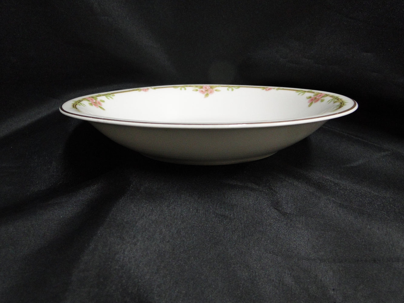 Haviland Schleiger 625A, Pink Roses on Vine: Coupe Soup Bowl (s), 7 1/2"