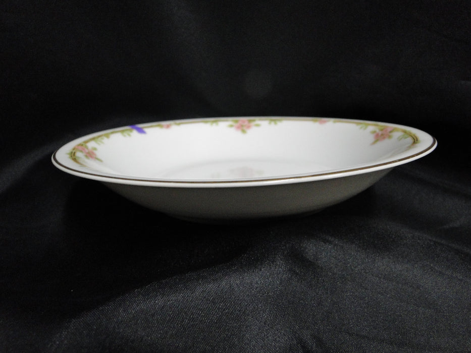 Haviland Schleiger 625A, Pink Roses on Vine: Coupe Soup Bowl, 7 1/2", As Is