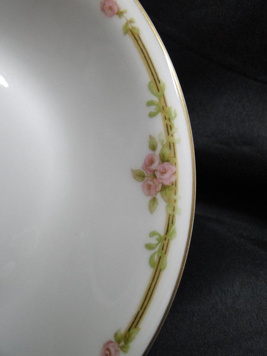 Haviland Schleiger 625A, Pink Roses on Vine: Coupe Soup Bowl, 7 1/2", As Is
