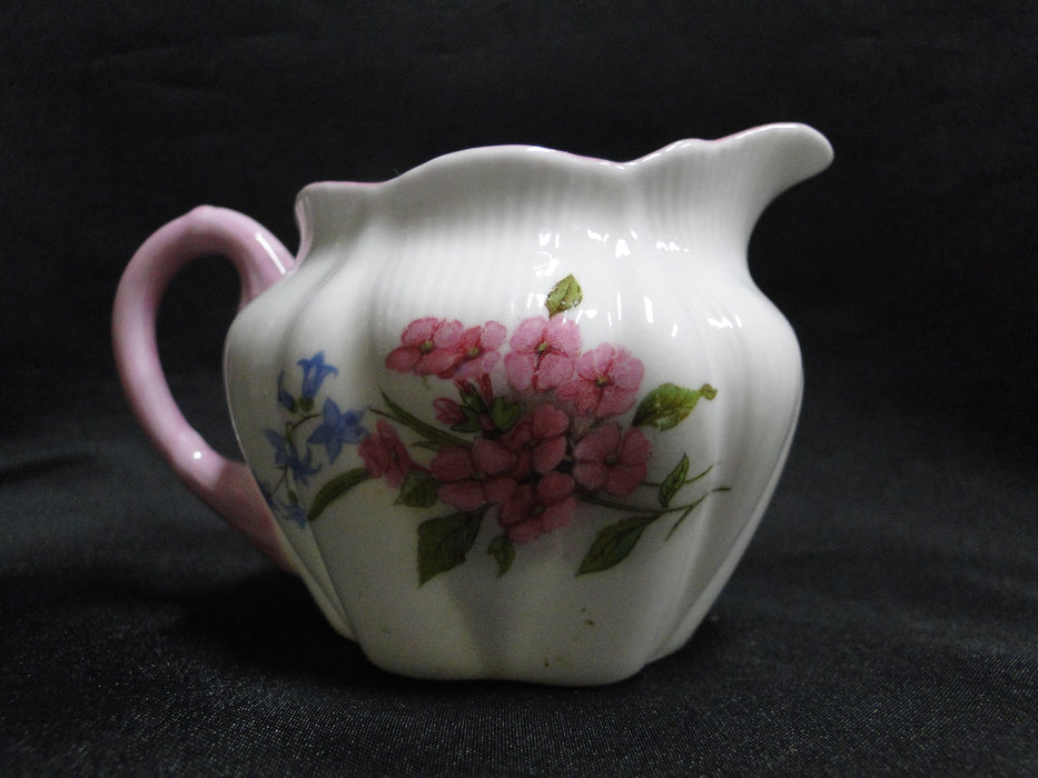 Shelley Stocks, Pink Flowers & Trim: Mini Creamer, 2 3/4" Tall Dainty