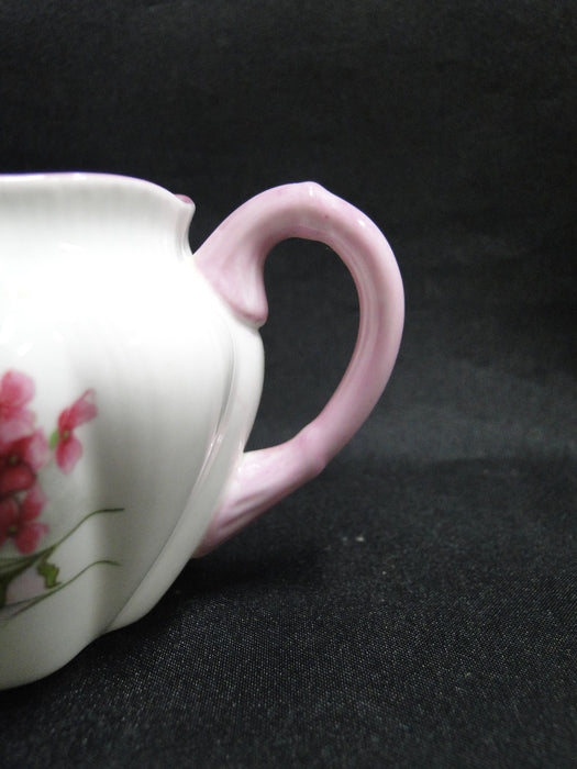Shelley Stocks, Pink Flowers & Trim: Mini Creamer, 2 3/4" Tall Dainty