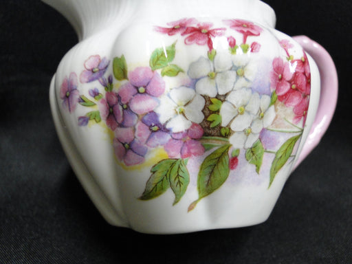 Shelley Stocks, Pink Flowers & Trim: Mini Creamer, 2 3/4" Tall Dainty