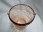 Pink Depression Glass, Floral Design: Ice Bucket, No Handle, 6" Tall