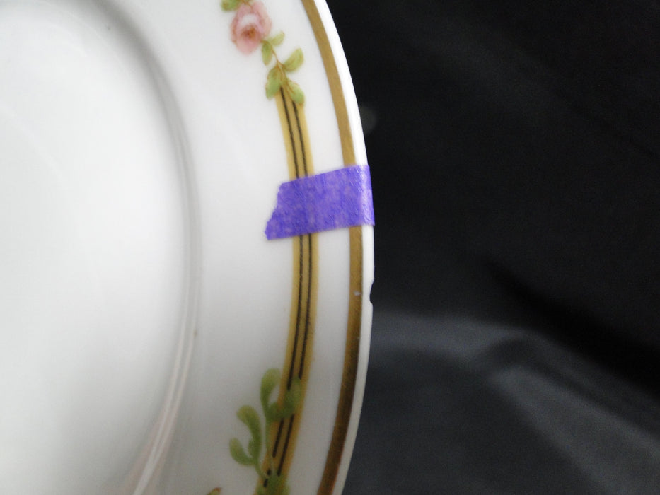 Haviland Schleiger 625A, Pink Roses on Vine: Bread Plate (s), 6 1/4", As Is