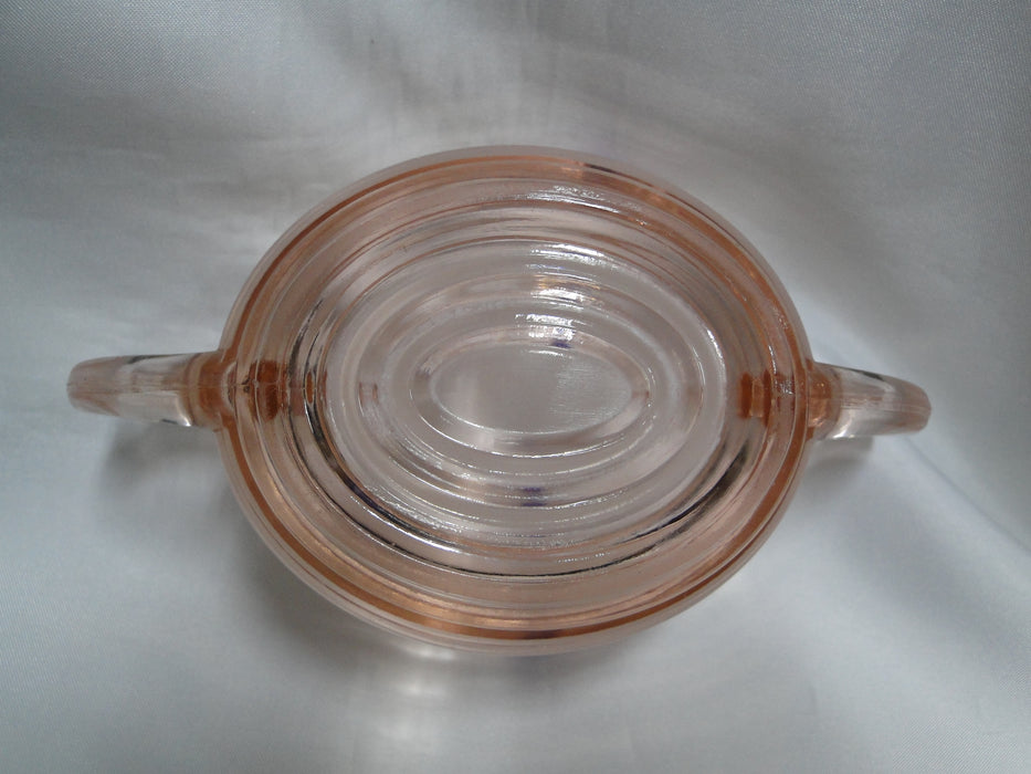 Anchor Hocking Manhattan Pink, Depression Glass: Open Sugar Bowl, As Is