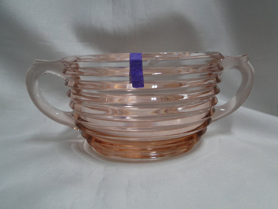 Anchor Hocking Manhattan Pink, Depression Glass: Open Sugar Bowl, As Is