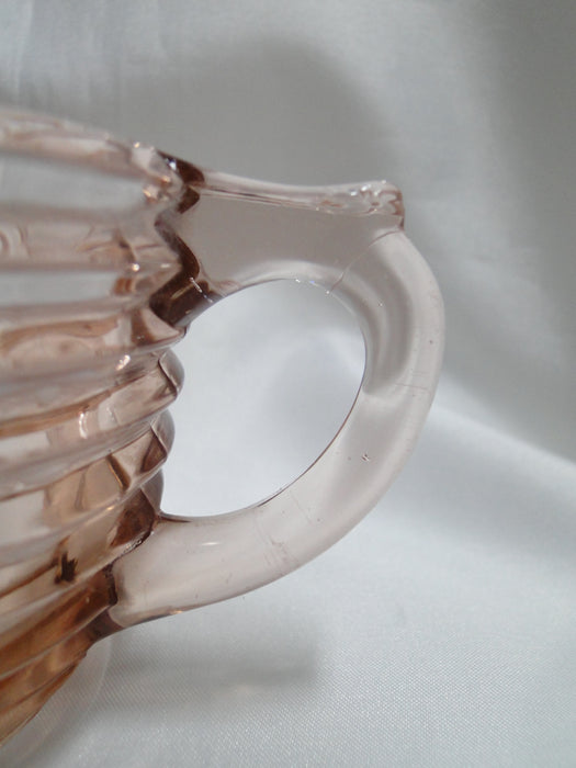 Anchor Hocking Manhattan Pink, Depression Glass: Open Sugar Bowl, As Is