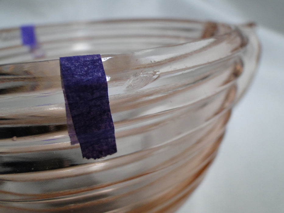 Anchor Hocking Manhattan Pink, Depression Glass: Open Sugar Bowl, As Is