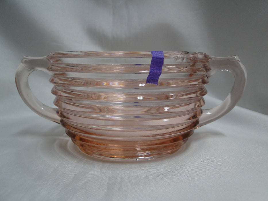 Anchor Hocking Manhattan Pink, Depression Glass: Open Sugar Bowl, As Is
