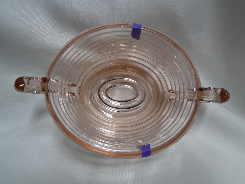Anchor Hocking Manhattan Pink, Depression Glass: Open Sugar Bowl, As Is