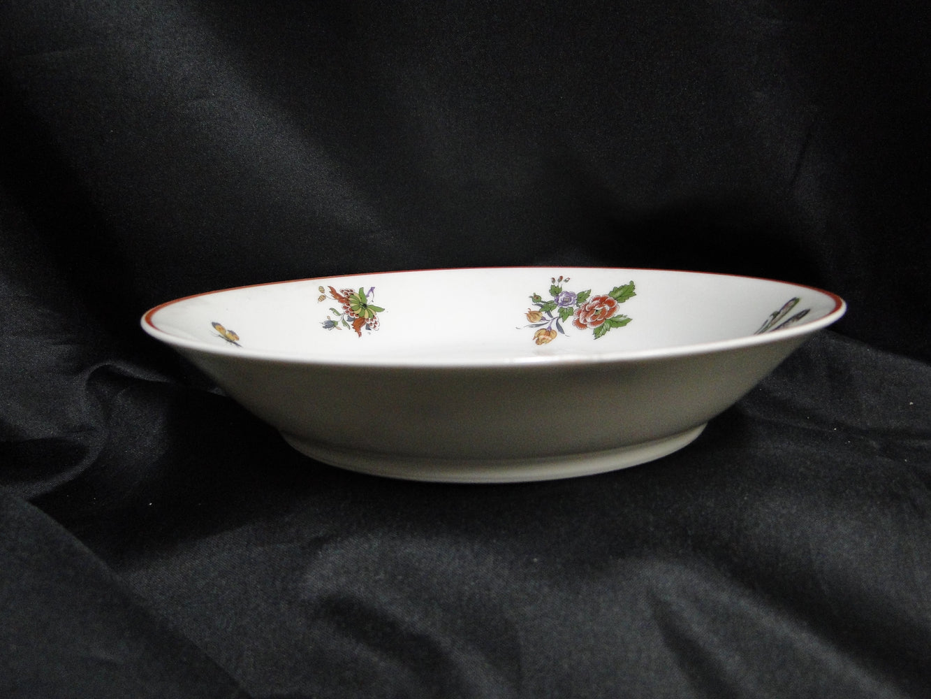 Haviland Schleiger 684-2, Birds & Florals: Coupe Soup Bowl (s), 7 3/4" x 1 3/8"