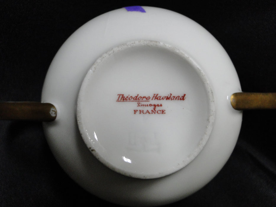 Haviland Schleiger 625A, Pink Roses on Vine: Bouillon & Saucer Set, As Is