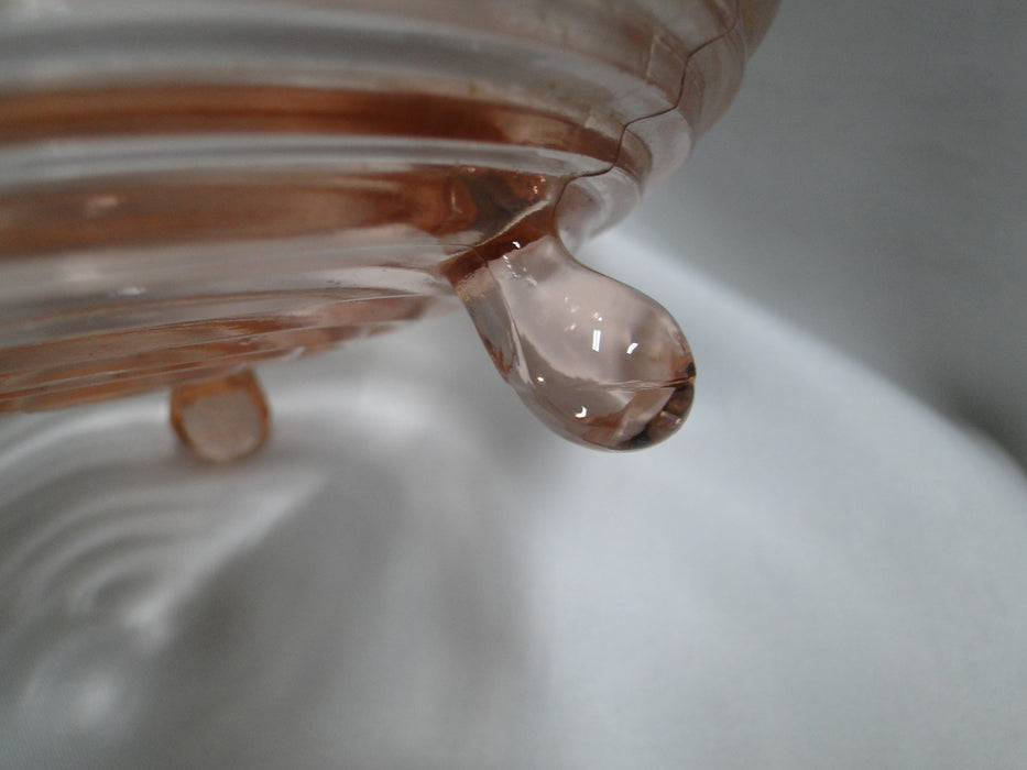 Anchor Hocking Manhattan Pink, Depression Glass: Footed Candy Dish (es), As Is