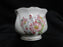 Grace's Teaware Pink Florals & Green Leaves on White: Sugar Bowl, No Lid, 2 3/4"