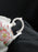 Grace's Teaware Pink Florals & Green Leaves on White: Creamer, 3" Tall