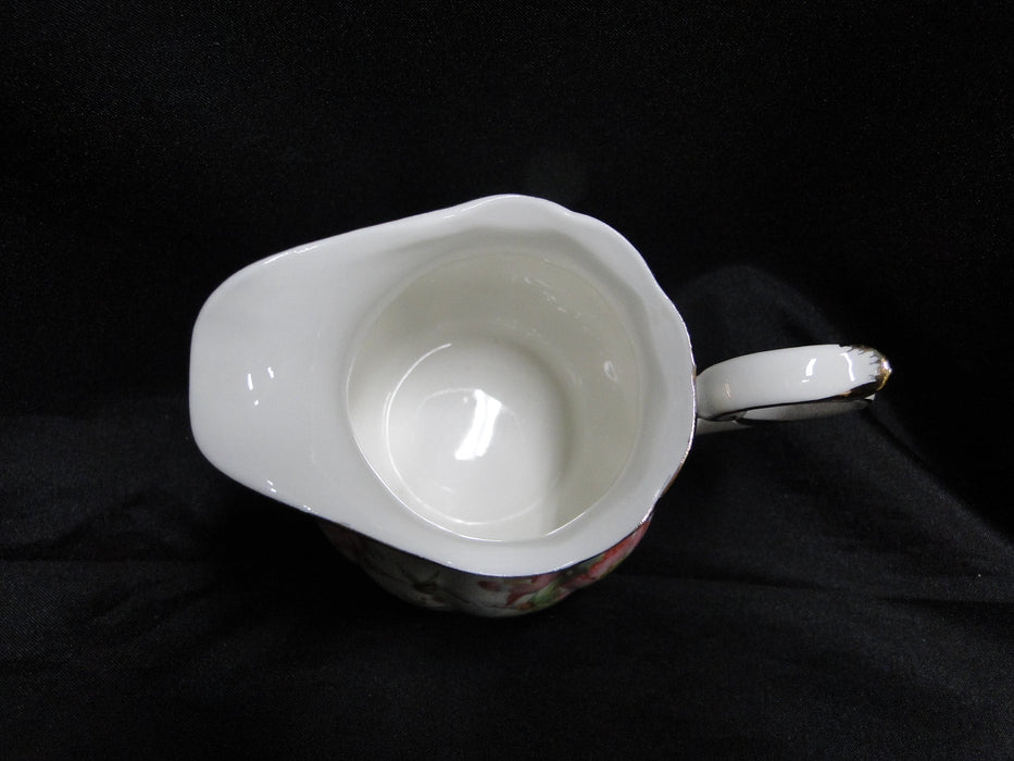 Grace's Teaware Pink Florals & Green Leaves on White: Creamer, 3" Tall