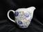Grace's Teaware Purple & Gray Roses on White: Creamer, 3 1/2" Tall