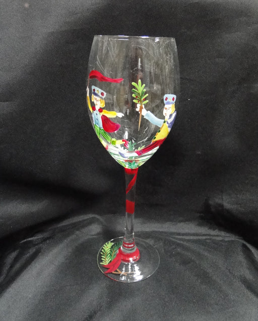 Block 12 Days of Christmas: "10 Lords" Water or Wine Goblet, 9 1/8"