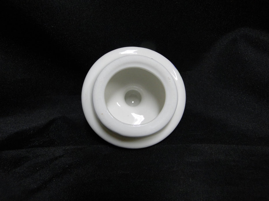 Grace's Teaware Purple & Gray Roses on White: Sugar Bowl & Lid, 4" Tall