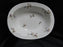Haviland (Limoges) Fuchsia Pink & Blue Floral: Oval Serving Bowl, 10"