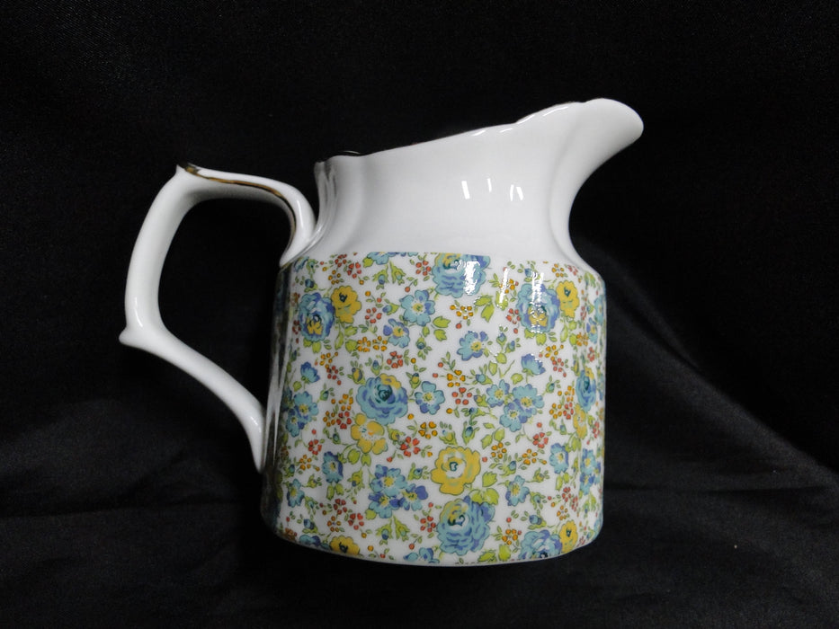 Grace's Teaware Multicolored Florals & Gold Trim: Creamer, 4 1/4" Tall