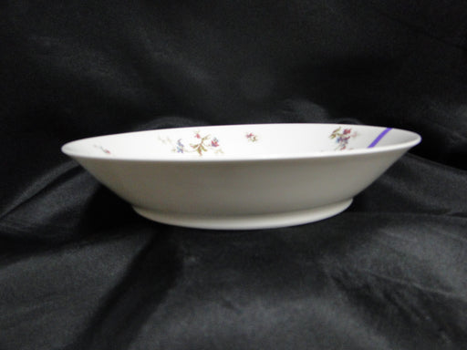 Haviland (Limoges) Fuchsia Pink & Blue Floral: Coupe Soup Bowl, 7 1/2", As Is