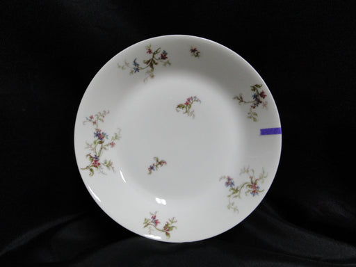 Haviland (Limoges) Fuchsia Pink & Blue Floral: Coupe Soup Bowl, 7 1/2", As Is