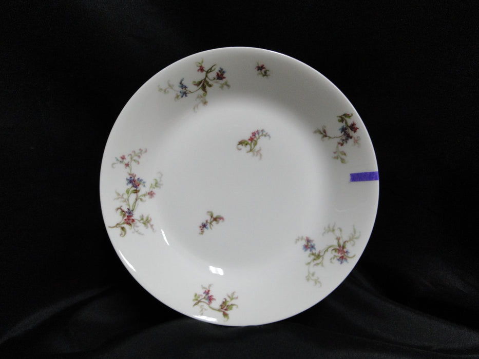 Haviland (Limoges) Fuchsia Pink & Blue Floral: Coupe Soup Bowl, 7 1/2", As Is