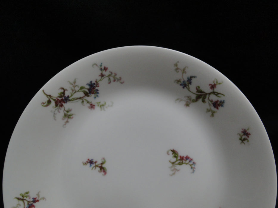 Haviland (Limoges) Fuchsia Pink & Blue Floral: Coupe Soup Bowl, 7 1/2", As Is