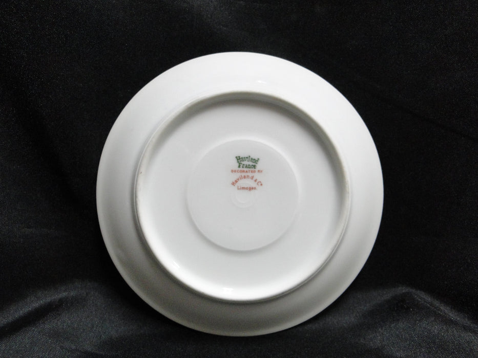 Haviland (Limoges) Fuchsia Pink & Blue Floral: 5 3/8" Saucer (s) Only, No Cup
