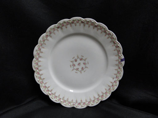 Haviland (Limoges) Schleiger 349, Pink Roses: Luncheon Plate, 8 5/8", As Is