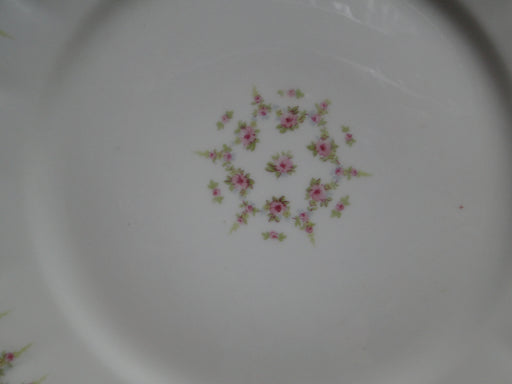 Haviland (Limoges) Schleiger 349, Pink Roses: Luncheon Plate, 8 5/8", As Is