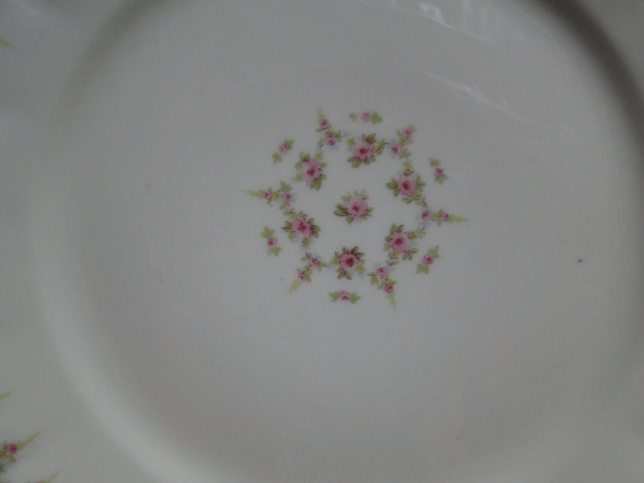 Haviland (Limoges) Schleiger 349, Pink Roses: Luncheon Plate, 8 5/8", As Is