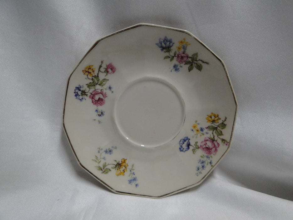 Haviland, Chas Field Rosario, Multicolored: Cup & Saucer Set, 2 1/4" Tall