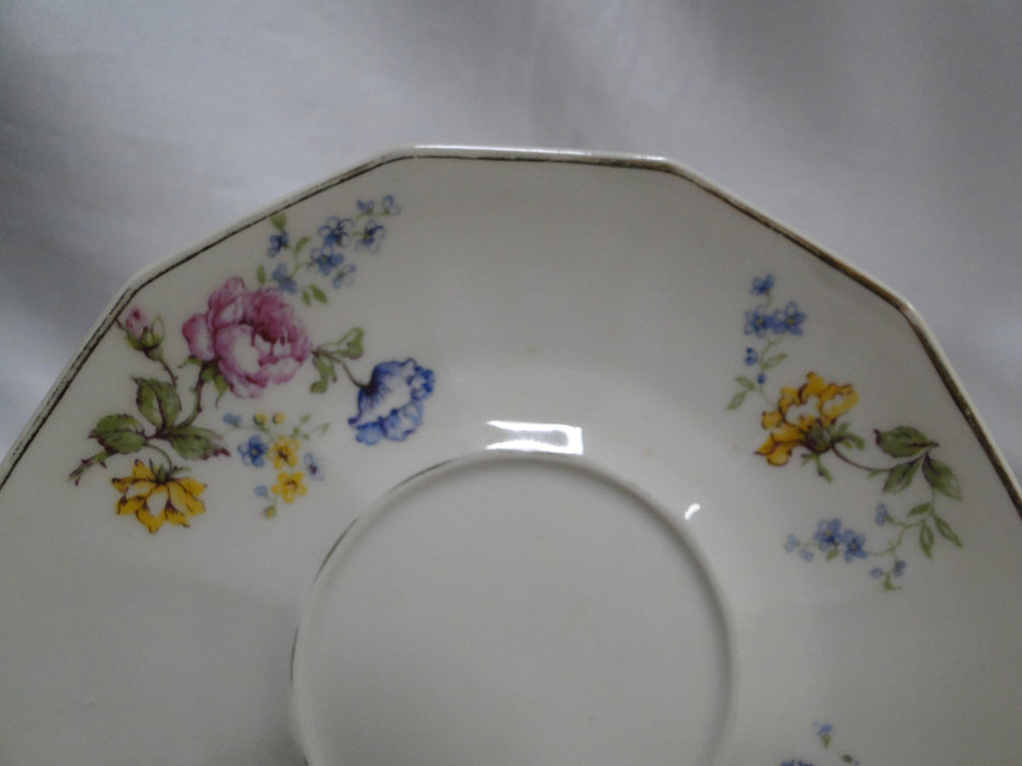 Haviland, Chas Field Rosario, Multicolored: Cup & Saucer Set, 2 1/4" Tall