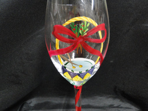 Block 12 Days of Christmas: "12 Drummers" Water or Wine Goblet, 9 1/8"