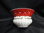 Grace's Teaware Colored Band: Red Cup & Saucer Set (s), 2 1/4" Tall