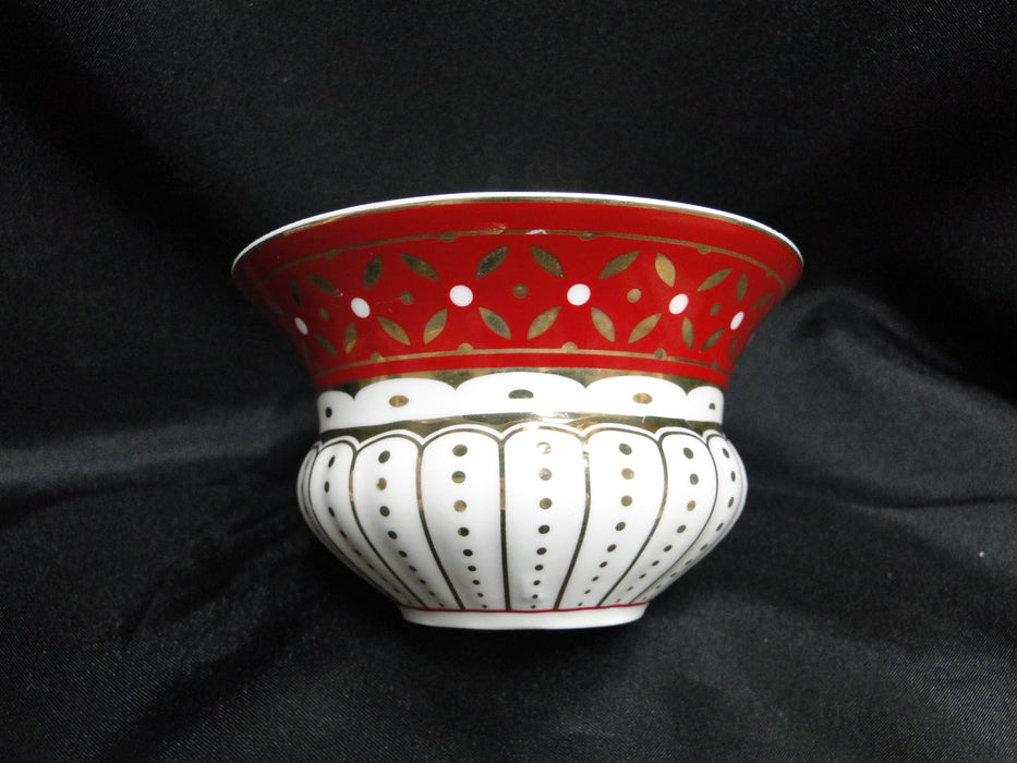 Grace's Teaware Colored Band: Red Cup & Saucer Set (s), 2 1/4" Tall
