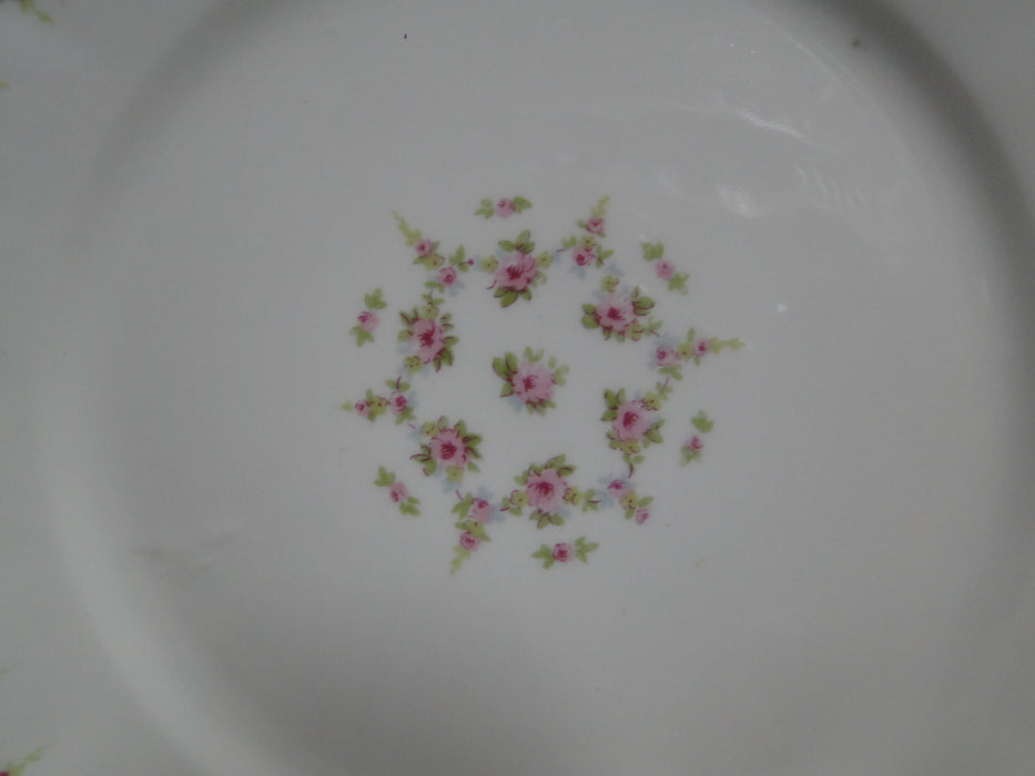 Haviland (Limoges) Schleiger 349, Pink Roses: Salad Plate, 7 5/8", As Is