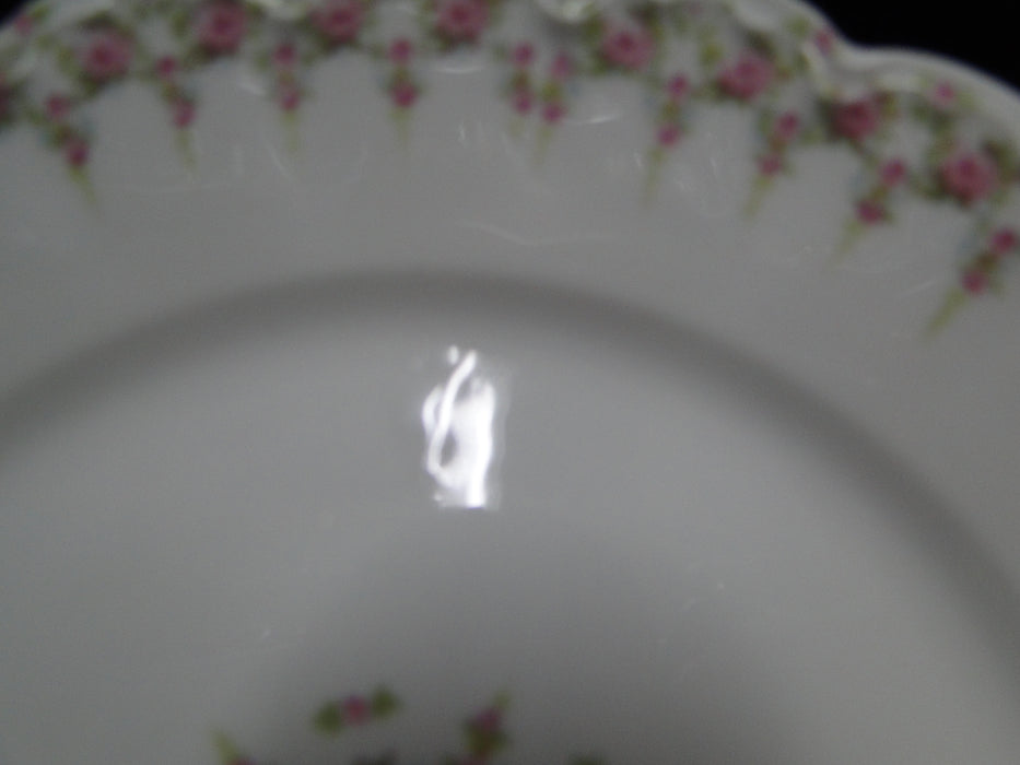 Haviland (Limoges) Schleiger 349, Pink Roses: Salad Plate, 7 5/8", As Is