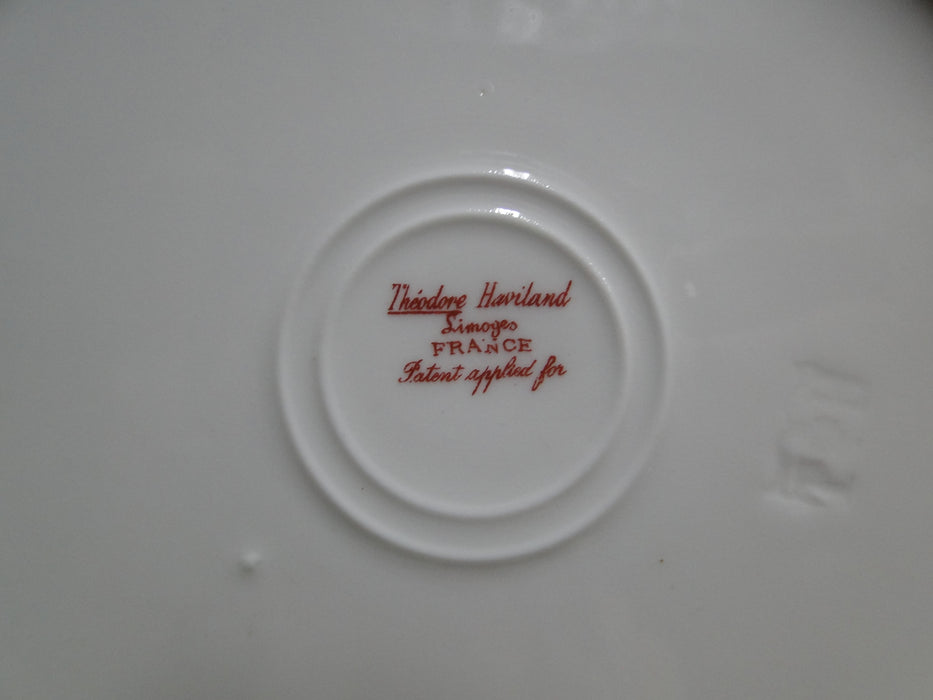 Haviland (Limoges) Schleiger 349, Pink Roses: Salad Plate, 7 5/8", As Is
